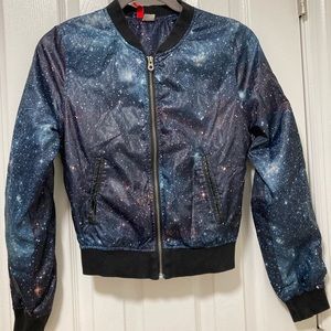 H&M galaxy bomber jacket